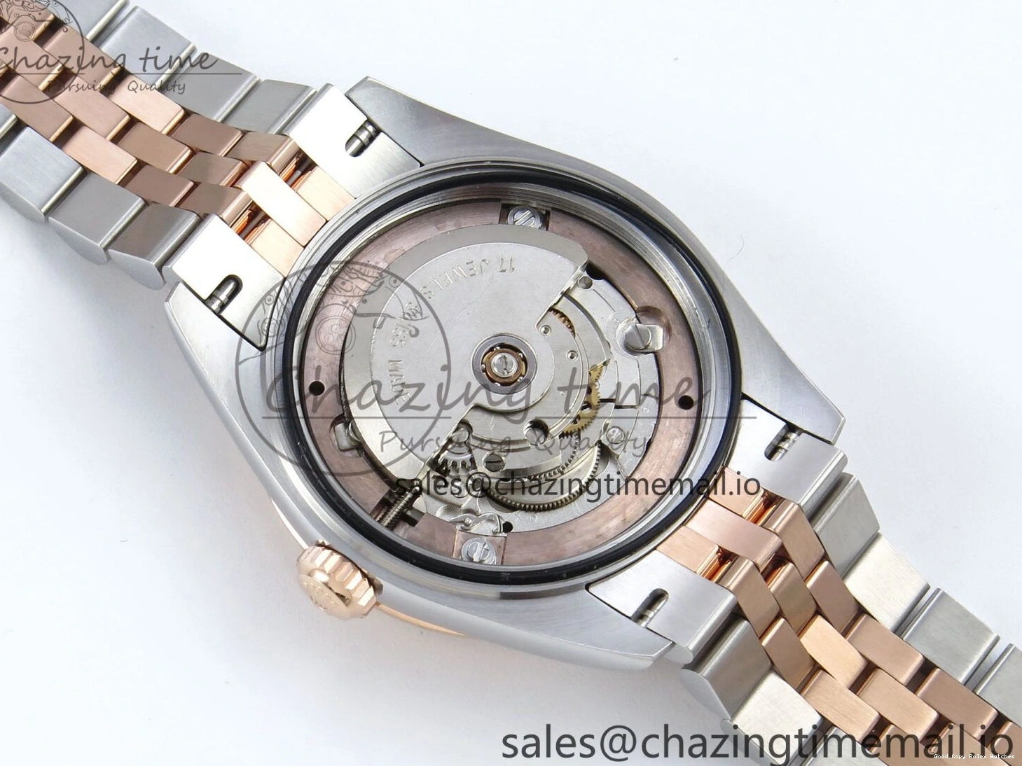 Best AAA Replica Sites Bracelet RG Dial Gray Jubilee 31 DateJust Steel 516 Roman ARF Edition SS Diamonds on 904L 1:1 278271 Best StreetReady ETA 0117